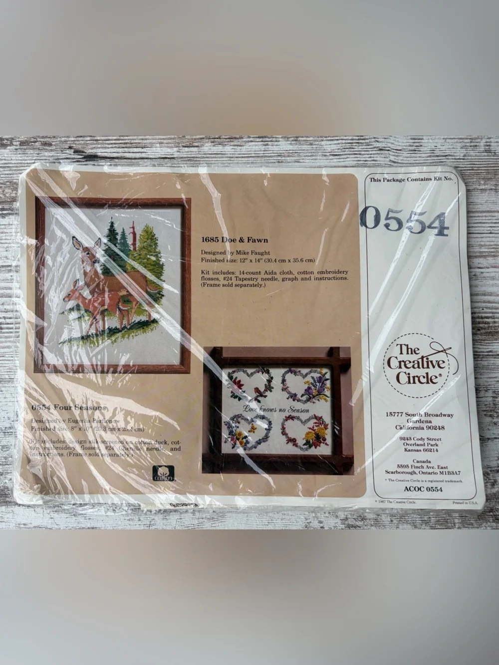 VTG “Four Seasons” Cross Stitch Kit